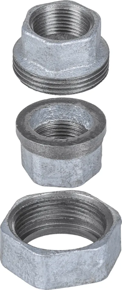 Bashkues i drejtë AGAFLEX U1, 3/4", i galvanizuar - 1