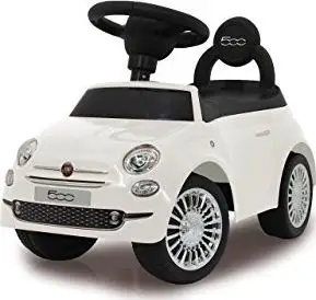 Lodër veturë Jamara Ride Fiat 500, i bardhë