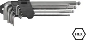 Set çelësash AWTools tip L 1,5-10 mm (AW40529), 9 copë