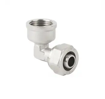 Kënd lidhës PEX Strong Alupex, 16mm, 3/4" F, bronzi