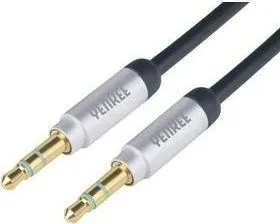 Kabllo audio Yenkee, jack 3.5 mm, 1 m, e zezë - 1