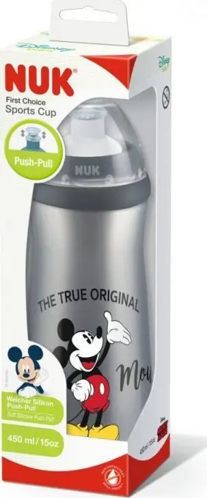 Shishe NUK Sports Mickey Mouse, 450ml, shumëngjyrëshe