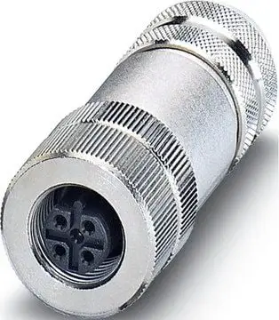 Prizë industriale LAPP Straight Plug, 5P PROFIBUS M12, PG9, e argjendtë