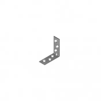 Kënd metalik Vormann ANGLE 50x15, 4 vrima, metalik, gri