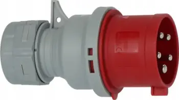 Prizë industriale Brennenstuhl 1081050020 CEE, 400V 32A, 5 pole, IP44, e kuqe