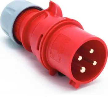 Prizë industriale PCE Twist 024-6, 32A 4P 6h, IP44, e kuqe