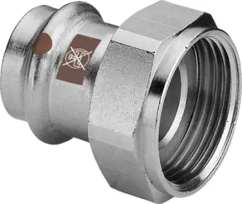 Bashkues tranzicion Sanha NiroSan 1M, 28 mm x Rp 1, çelik inox