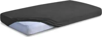 Çarçaf matex Jersey Premium Fitted, 120x200 cm, pambuk, gri e errët