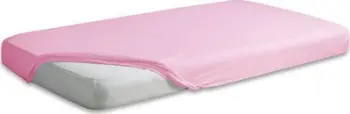 Çarçaf me elastik Matex Jersey, 160x200 cm, pambuk, rozë