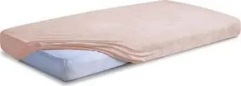 Çarçaf me gomë Matex CLASSIC Terry, 110/120x190/200 cm, krem