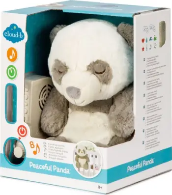 Lodra plushe Cloud B Panda CLOUD B CLTT 7663, kuti muzikore, e bardhë e zezë