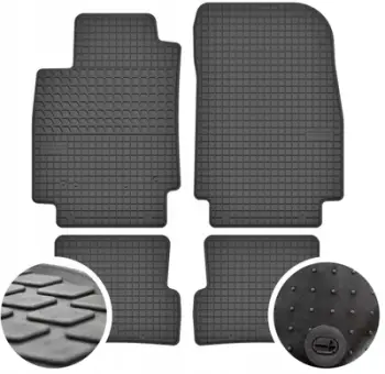 Tapeta gome për makinë Renault Captur, set 4 copë, kundër rrëshqitjes, të zeza
