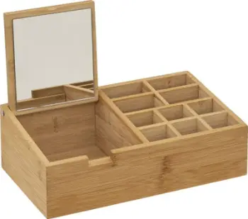 Organizues me pasqyrë 5Five Simply Smart, 10 ndarje, bambu, kafe natyrale