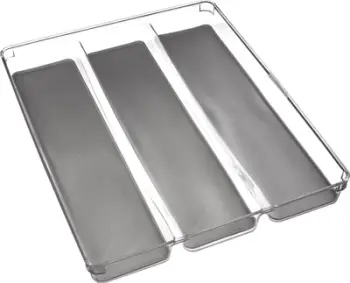 Organizues sirtari 5five, për aksesorë kuzhine, 40x32cm, plastikë, gri