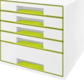 Organizues me sirtarë Leitz WOW CUBE, 5 sirtarë, A4 Maxi, shumëngjyrësh