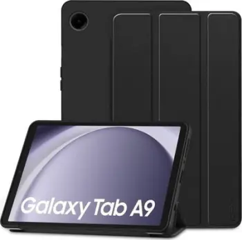 Mbrojtëse tablet Tech-Protect SmartCase Galaxy Tab A9 8.7 X110 X115, funksion zgjim fjetje, e zezë