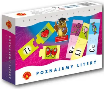 Loja edukative Alexander Getting to Know Letters 0480, puzzle me shkronja, për fëmijë 4 6 vjeç, shumëngjyrëshe
