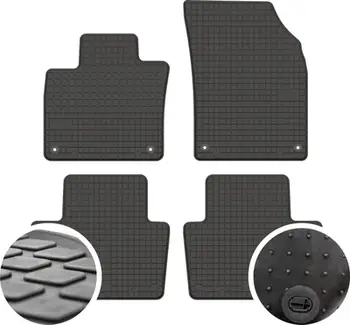 Tapeta gome për dysheme makine Volvo XC90 II, set 4 copë, 2014-2021, të zeza