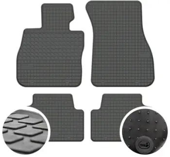 Tapeta gome për makinë BMW Seria 1 F40, set 4 copë, të zeza