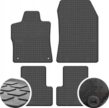 Tapeta gome për Opel Astra L, set 4 copë, dedikuara, të zeza