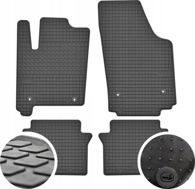 Tapeta gome për Opel Meriva A, set 4 copë, të zeza - 1