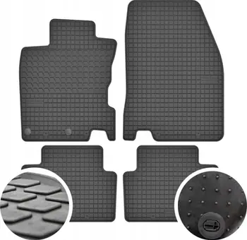 Tapeta gome për veturë Gumárny Zubří, Nissan Qashqai II, set 4 pjesë, të zeza