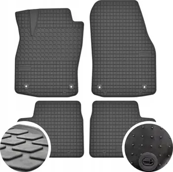 Tapeta gome për veturë Opel Astra H, set 4 copë, me stoppers të dedikuar, të zeza