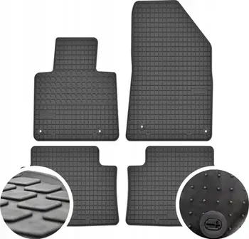 Tapete dyshemeje gome Citroen C5 II, set 4 copë, dedikuar modelit, të zeza