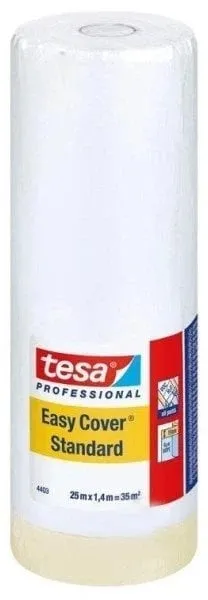 Folie mbrojtëse Tesa Easy Standard Coverage, 25m, 1400mm, transparente - 1