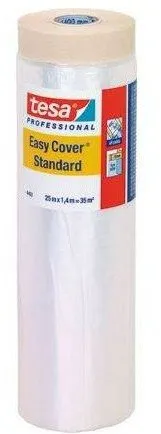 Folie mbrojtëse Tesa Easy Standard Coverage, 25m, 1400mm, transparente - 2