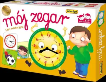 Loja edukative Adamigo My Clock Educational Lottery, orë mësimi, shumëngjyrëshe