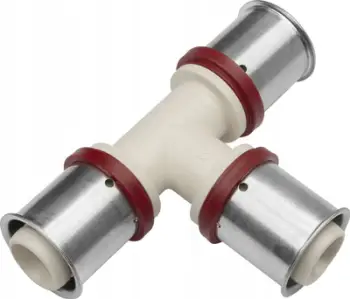 Bashkues tee PPSU KAN-therm ultraPRESS, 25 mm, për ujë dhe ngrohje
