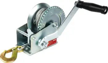 Vinc manual Winch Crank, 450kg, kabllo 10m, gri