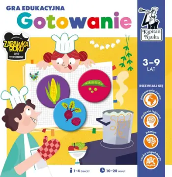Loja edukative Captain Science Cooking, për fëmijë 3-7 vjeç, shumë mënyra loje, shumëngjyrëshe