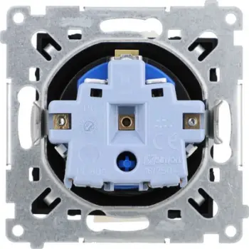 Prizë me çelës Kontakt Simon 54 DATA DGD1.01/49, 16A 250V, montim i fshehtë, e zezë mat