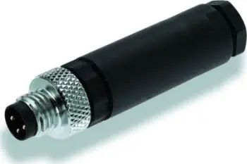 Prizë mashkullore industriale Weidmüller SAIS-M8-3P, e montueshme me vidhosje, hyrje e drejtë kablloje