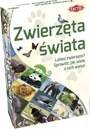 Loja me tabela Tactic World Quizzes Animals of the World, kuiz edukativ, kafshët e botës, shumëngjyrëshe