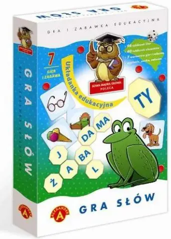 Lojë edukative me fjalë Alexander 1324, puzzle me shkronja, shumëngjyrëshe