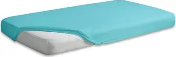 Çarçaf me llastik Matex Jersey, 120x200 cm, pambuk, blu