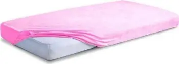 Çarçaf shtrati Premium Terry Fitted Sheet, 220x200 cm, frotir, rozë e çelët