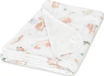 Batanije bebe Babymatex Bamboo Snuggle, bambus dhe pambuk, 75x100 cm, e bardhë