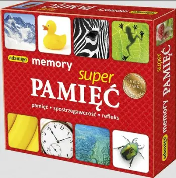 Loja memorije Adamigo Super Memory, edukative, për 2 6 lojtarë, shumëngjyrëshe