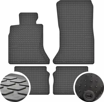 Tapete gome për dysheme veture BMW Seria 5 F10 F11 LCI, set 4 copë, të zeza