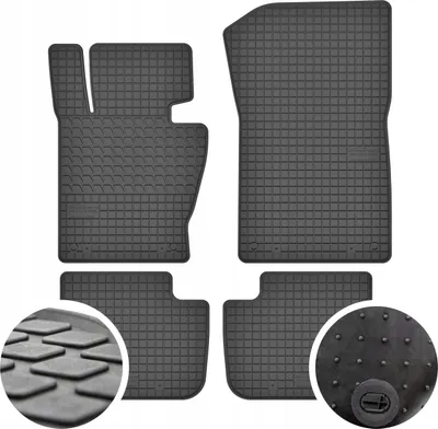 Tapete gome për makinë BMW X3 E83, set 4 copë, i zi - 1