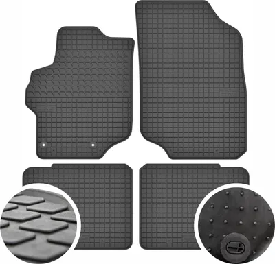Tapete gome për makinë Citroen C-Elysee, set 4 copë, të zezë - 1