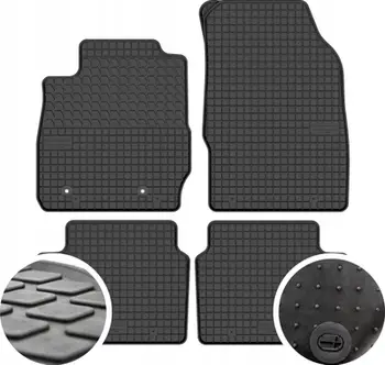 Tapete gome për makinë FroGum Ford EcoSport 2014, set 4 copë, me stoppers, të zeza
