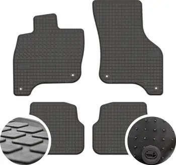 Tapete gome PREMIUM për Volkswagen e-Golf 2014-2019, set 4 copë, të zeza