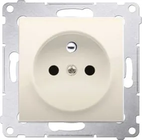 Prizë murale Kontakt Simon DGZ1CZ.01/41, 1x16A, me tokëzim, krem - 1