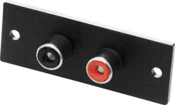 Prizë montuese audio WRC2, 2x RCA, e bardhë