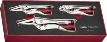 Set darash bllokuese Teng Tools TEZVG03, 3 pjesë, nofulla të lakuara dhe të holla